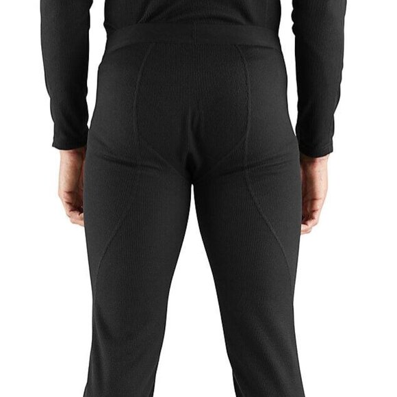 Carhartt Force Mens Base Layer Thermal Pants Midweight Winter Waffle Navy Large - Picture 2 of 12